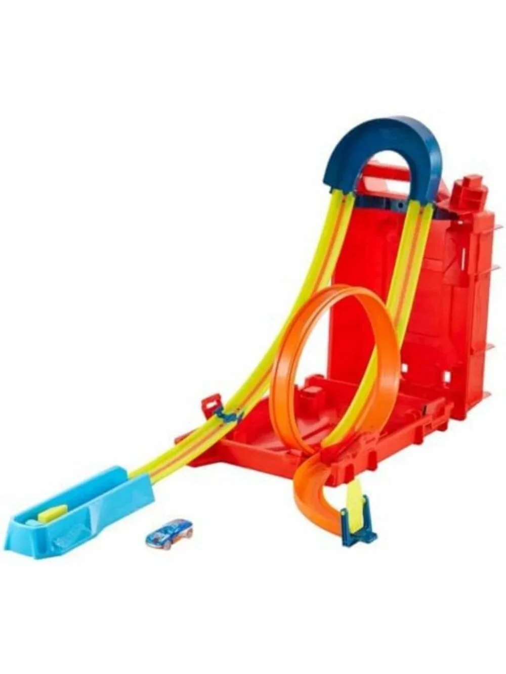 Ultimate Stunt Box Playset with Fuel Can & Cars - Hot Wheels Track Builder Fun!